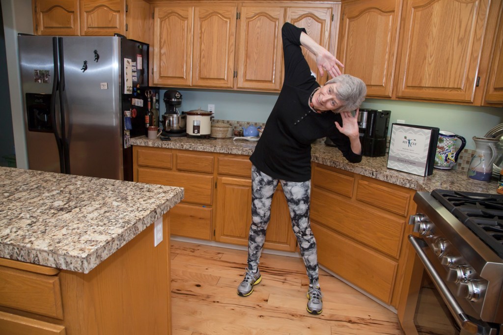 Nancy L - FIT CUI exercising